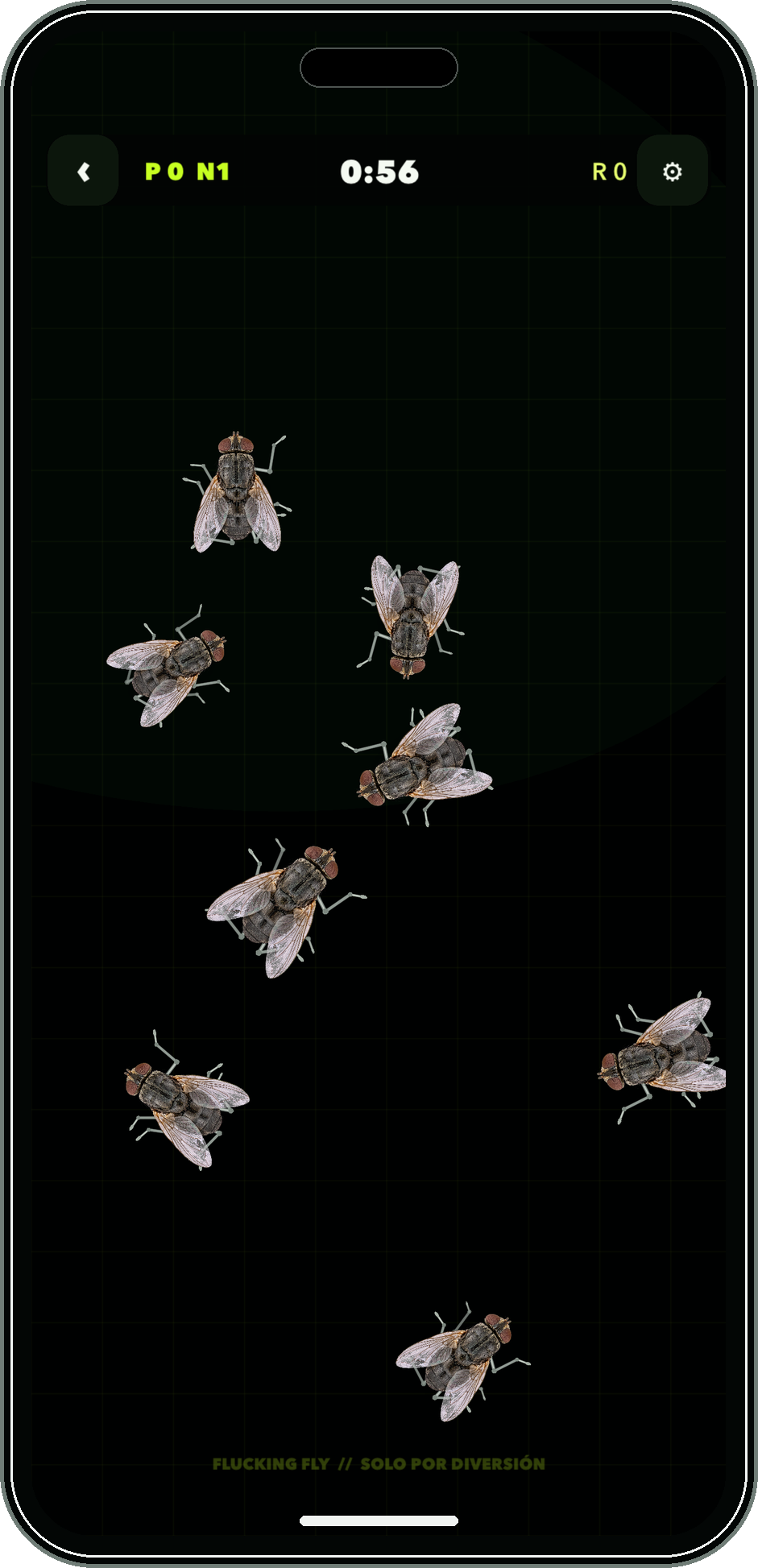 Modo arcade de Flucking Fly en español